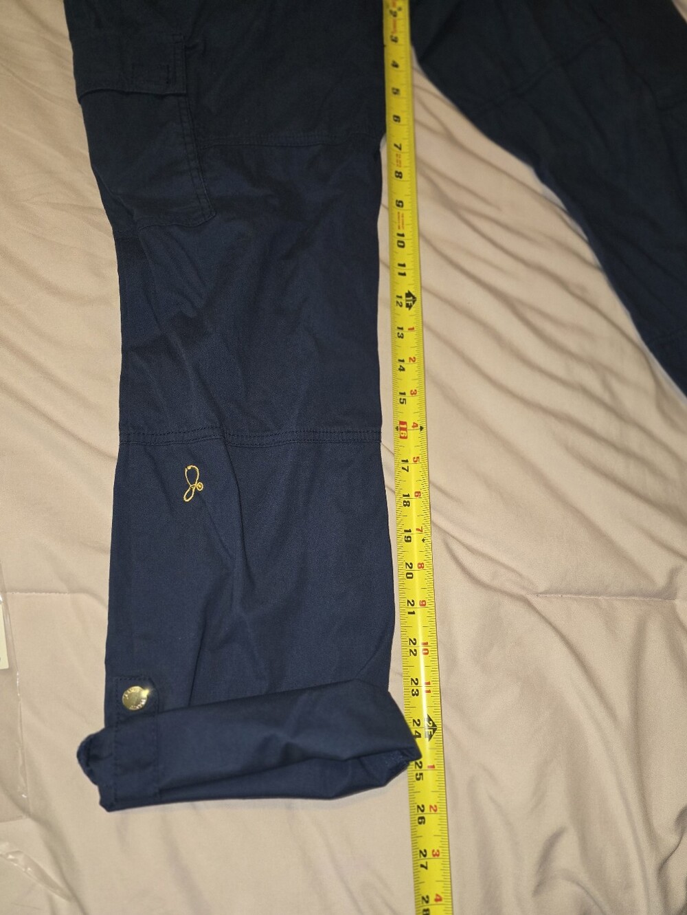 Jaanuu Navy Blue Cargo Scrub Pants - Size Medium - Picture 4 of 5